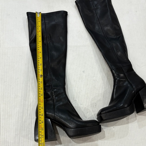 Jeffrey Campbell Daphne Second Skin Platform Boot in Black Size 8 - Picture 11 of 17